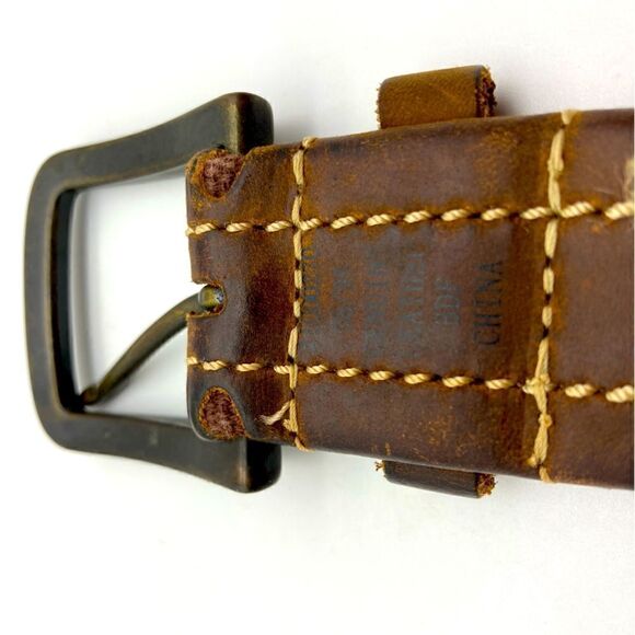 Vintage Columbia Men’s Genuine Leather Brown Belt Size 38/95 42”/44” - Picture 5 of 7